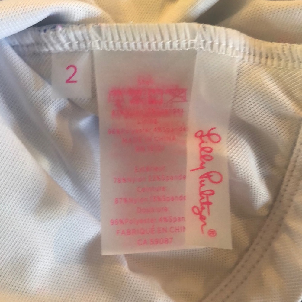 Lilly Pulitzer Riya One Piece Swimsuit NWT Sz 2 - Picture 10 of 10